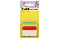 Post it Tabs 2 inch Assorted Primary Colors Durable Repositionable 24 Pack