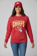 NWT Women's Kansas City Chiefs Red Pullover Sweatshirt NFL Team Apparel Medium