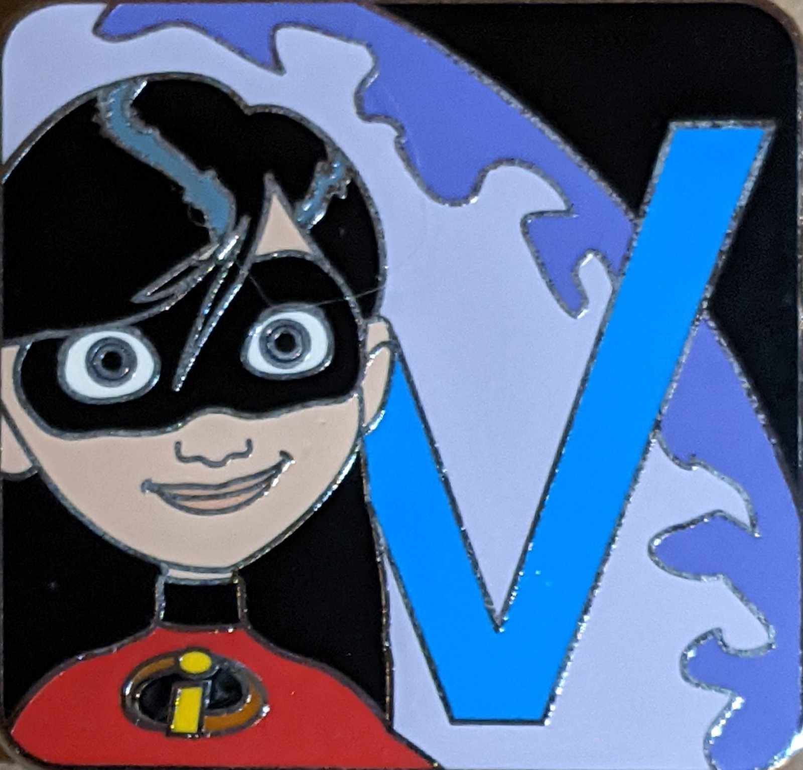 Disney Pixar Mystery Alphabet V For Violet The Incredibles Limited Release Pin