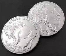 1 oz. INDIAN HEAD BUFFALO one tory oncesilver round .999 fine silver 2015