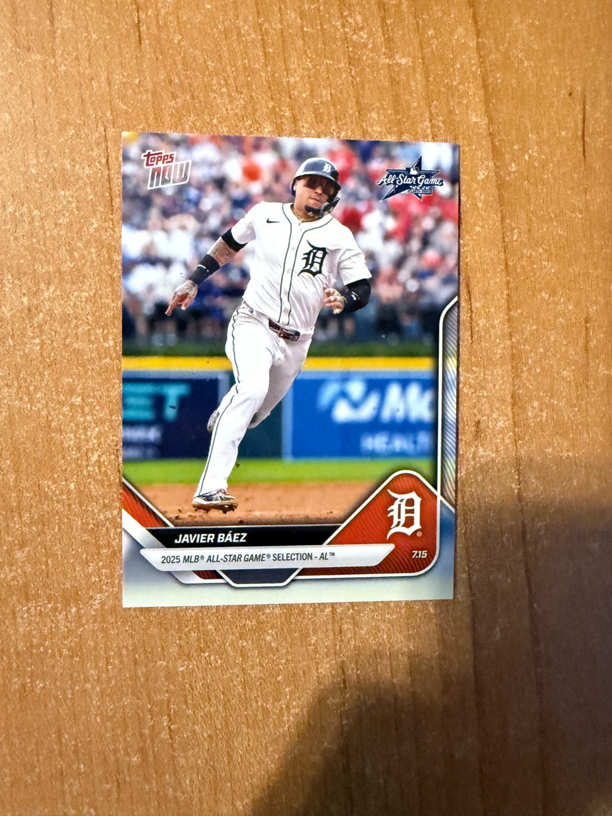 2025 Topps Now All Star Game - Javier Baez - #ASG-JB TIGERS