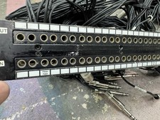 ADC PJ739 Pro Audio Patchbay w/ Fully Wired Multicore Cables   XLR, TRS 5  - 10  