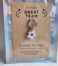Football Great Team Pocket Hug Mini Keyring Charm. Cute Gift 🎁