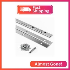 Arwnnklo 2 pcs Continuous Piano Hinges,12"x1.2",0.047 inch Leaf Thickness