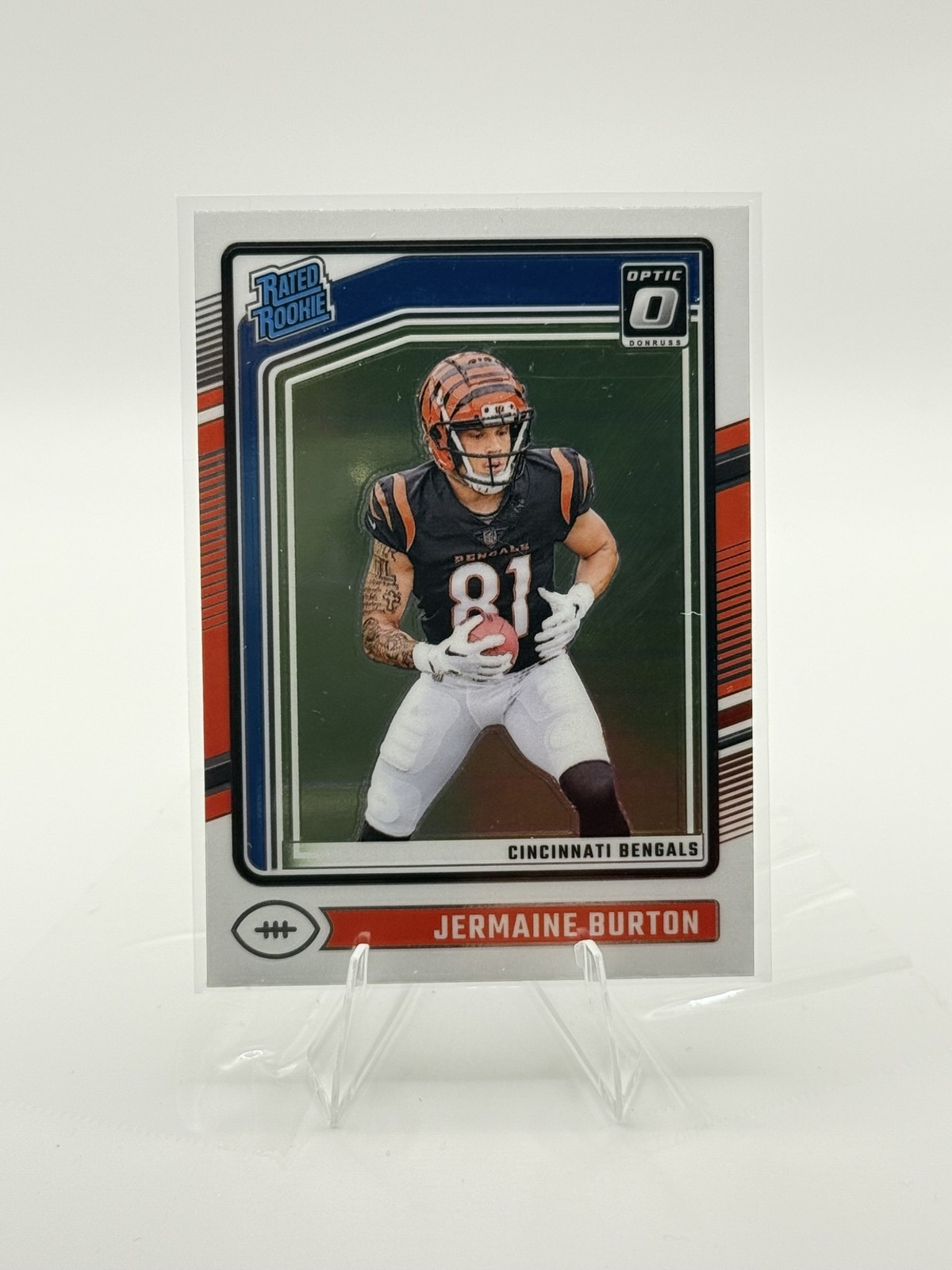 2024 Panini Donruss Optic Jermaine Burton #251 Rated Rookie Bengals
