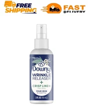Downy Wrinkle Releaser and Refresher Fabric Spray, Crisp Linen Scent,