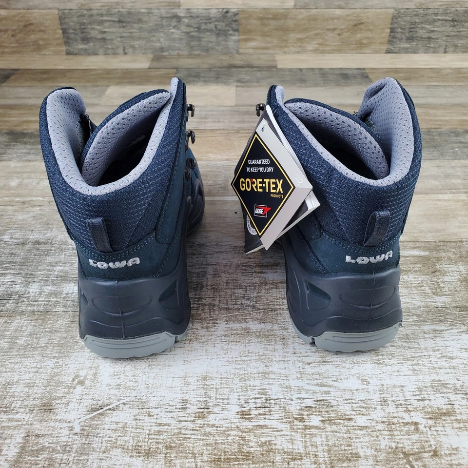 Lowa Zephyr GTX Mid Damen Stiefel Gr. 7 Stahlblau Leder Wasserdicht Wanderschuhe - Bild 3 von 4