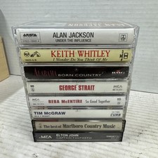 Country Cassettes Mixed Lot Of 8 Alan Jackson Reba McEntire Alabama Strait