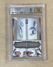 2011 BOWMAN STERLING DUAL AUTO #USDA-KG CARSON KELLY/JOEY GALLO #D 87/299 BGS 9