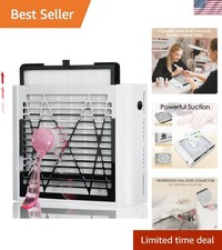 Compact and Stylish Manicure Dust Collector - One-Button Control for Easy Use