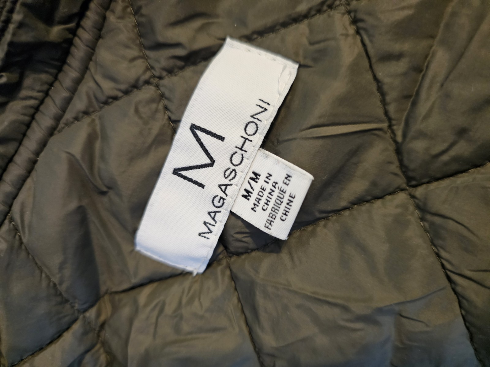 Magaschoni Olive Green Quilted Nylon Jacket Women… - image 2