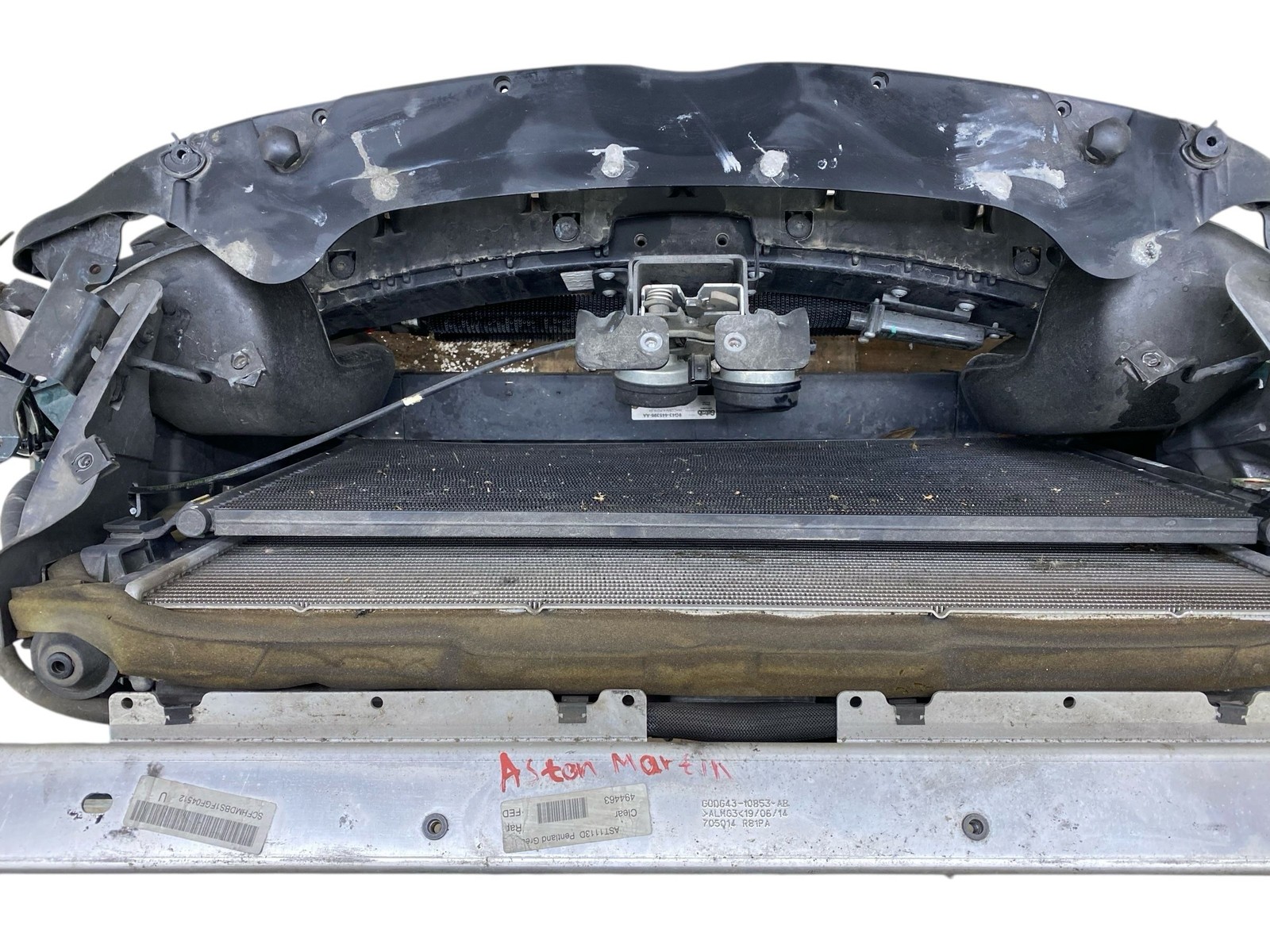 2015 ASTON MARTIN RAPIDE 6.0L V12 RADIATOR CONDENSER COOLING FAN STEERING