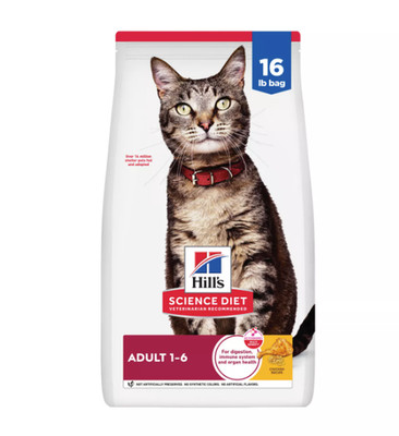 Hill's Science Diet Adult Chicken Recipe Dry Cat Food 16-lb bag