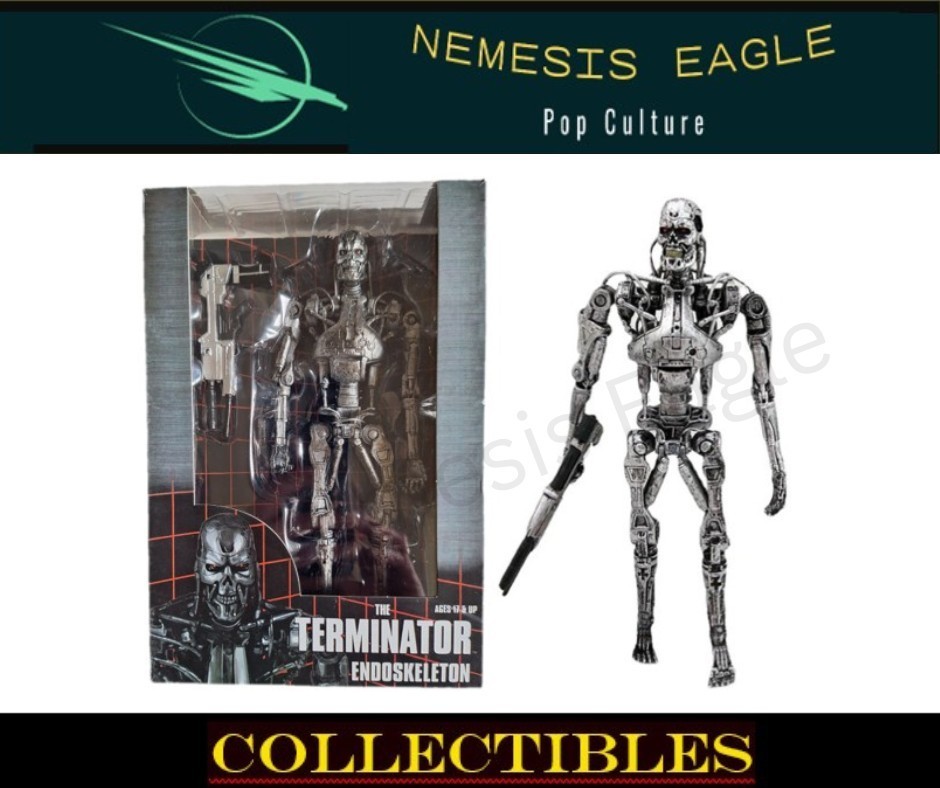 THE TERMINATOR 7"" ENDOSKELETON ACTION FIGURE ARNOLD SCHWARZENEGGER NECA
