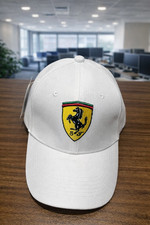 Ferrari Men Women White Baseball Cap Adjustable Casual Outdoor Sports New
