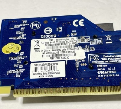 PNY GeForce 8400GS VCG84DMS5SXPB 512MB DDR2 PCle2.0 & Comlink 3535-0853