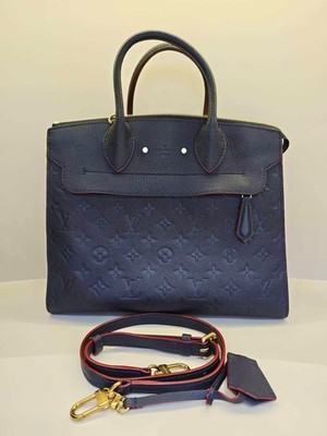 Louis Vuitton Pont Neuf MM Epi Leather Top Handle Shoulder Bag Structured Design