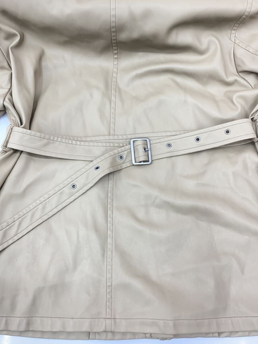 AMERI◆Leather jacket/blouson/FREE/Polyester/BEG/0… - image 7