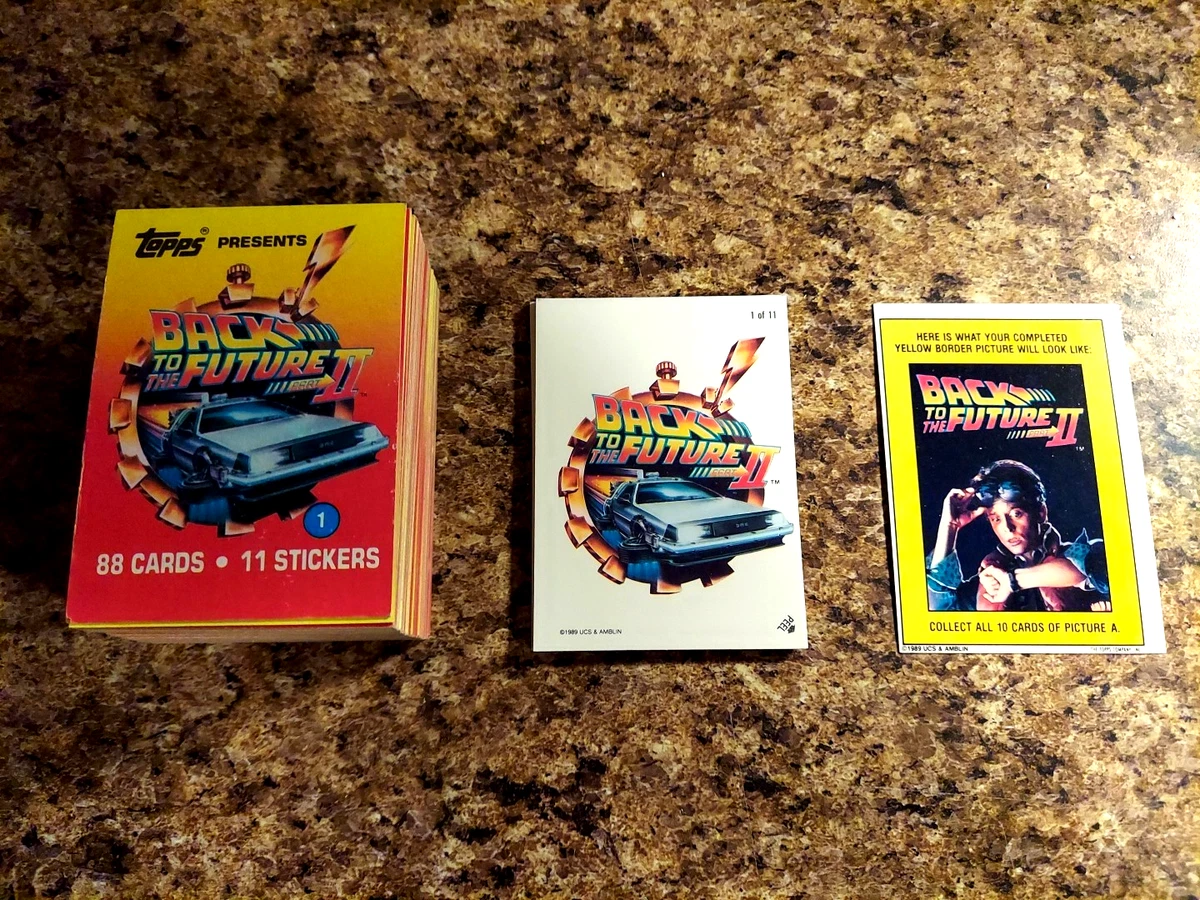BACK TO THE FUTURE Ⅱ／toppsトレーディングカード88枚 BACK TO THE FUTURE II TRADING CARD SET COMPLETE 88 CARDS & 11