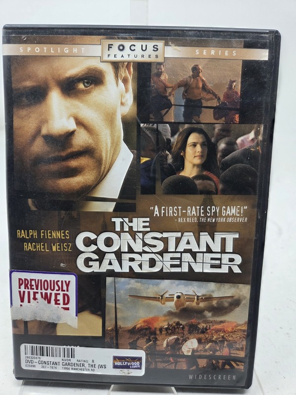 The Constant Gardener (DVD, 2005) Wide Screen Ralph Fiennes Rachel Wiesz