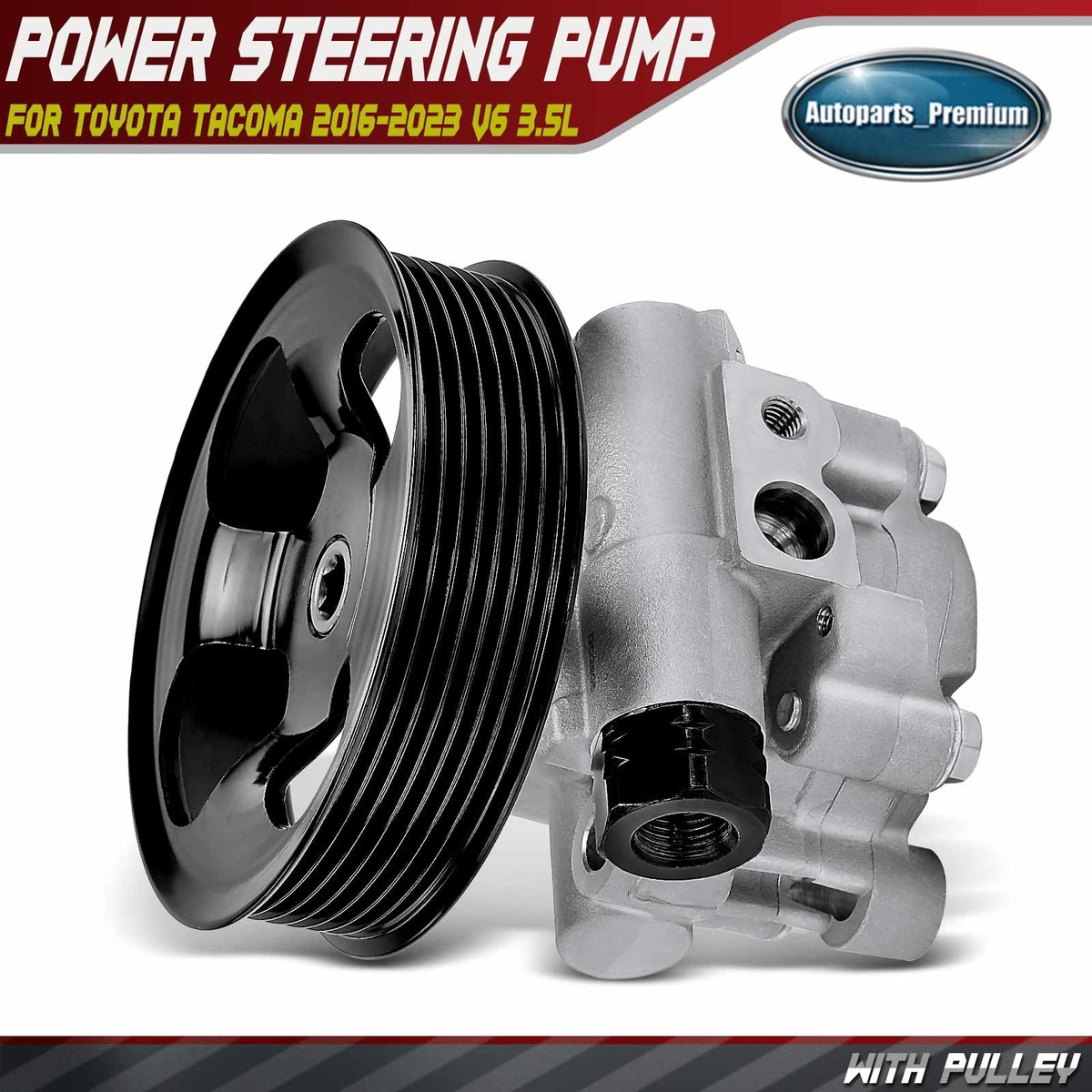 Power Steering Pump With Pulley For 2016-2023 Toyota Tacoma V6 3.5L - Part #4431004200