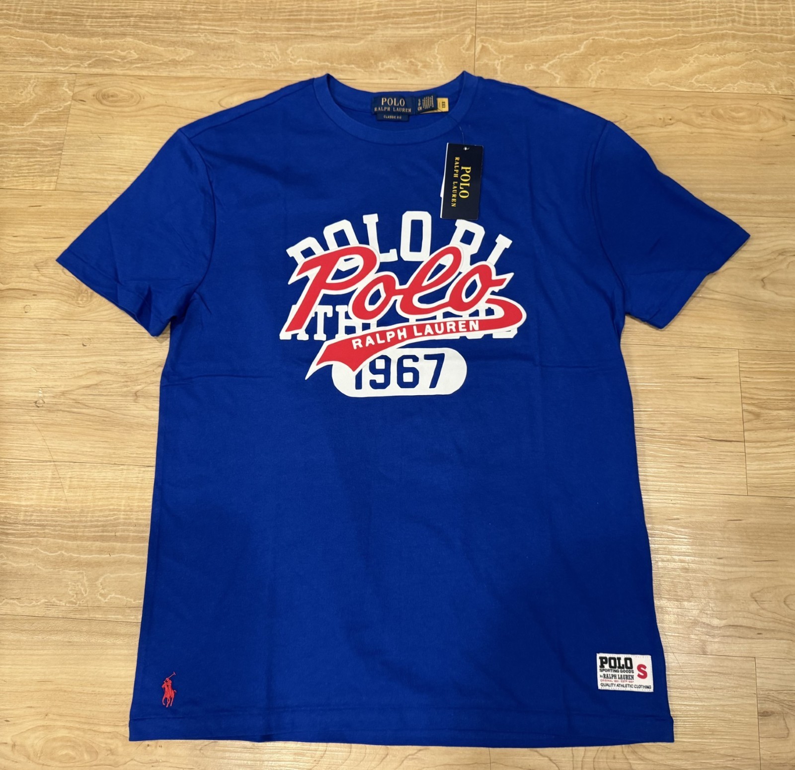 Polo Ralph Lauren Men’s Classic Fit RL 1967 Graphic Pony T-Shirt Tee Blue S-XXL