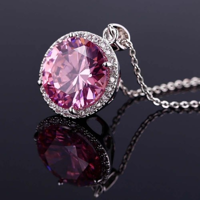 #ad #ad 8.00 Ct Certified Round Cut VVS1 Natural Pink Diamond Pendant White Gold Finish $208.96