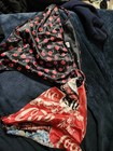 Women’s XL 2-Piece Bikini Set Cherry Print Black/Red/White Stretch Poly — photo 1