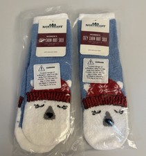 Women's Cozy Cabin Boot Socks Two Pairs Women's Shoe Size 5 to 10 Non Slip NWT