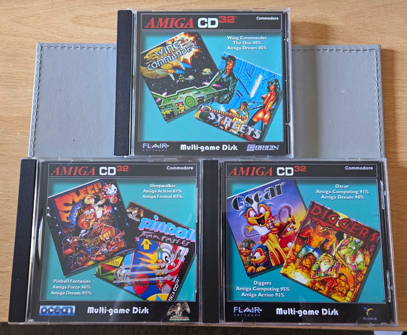 Wing Commander, Sleep Walker, Oscar, Pinball Fantasies & Others Amiga CD32 1993