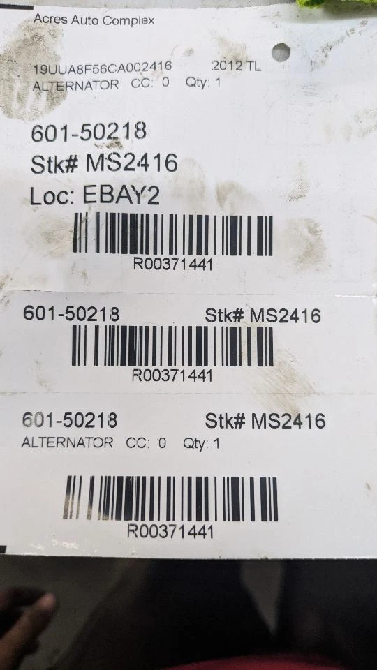 Alternator Fits 09-14 TL 371441 - Image 4 of 4