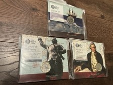 Voyages of Captain Cook All 3 £2 Coin Packs Mint Condition