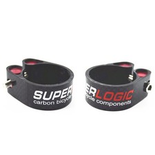 Pince Tige de Selle de Rechange Plein Fibre de Carbone Vélo de Route Haute Qual