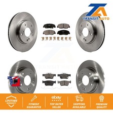 Front Rear Disc Brake Rotors And Ceramic Pads Kit For 2019-2022 Honda Insight