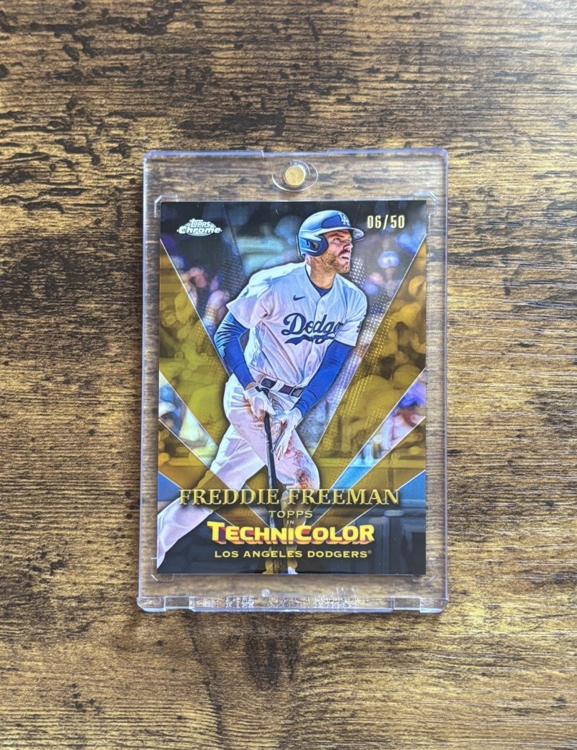 2023 Topps Chrome Freddie Freeman Topps in Technicolor #TT-16 Gold Refractor /50