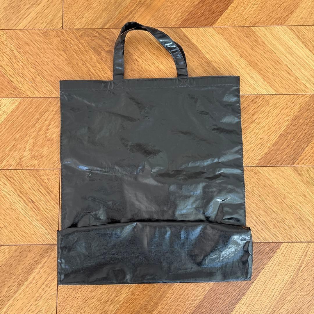 GUCCI Logo Tote Bag Black Leather Authentic Women's Fashion thumbnail 3