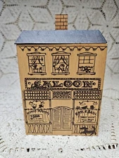 Vintage ROSALIND WELCHER Whimsical Wooden Coaster Set 1978 Fisher Studios Rare