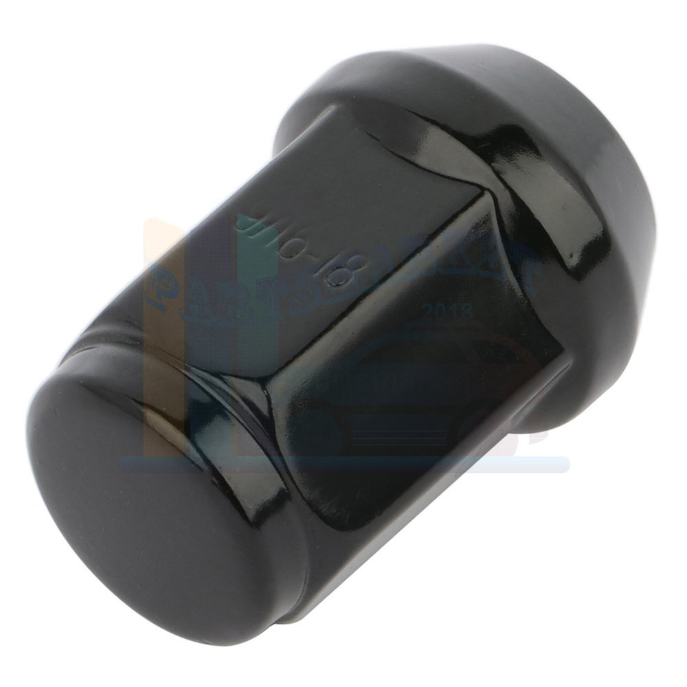 20 Set Thread Size 9/16-18 Black Socket Key 19mm Lug Nuts Fits
