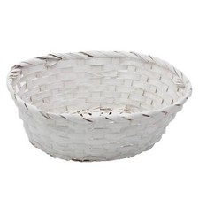 White Woven Hamper Gift Basket Valentines Mother's Day Birthday 