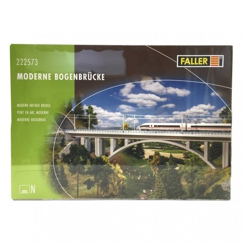 Pont en Arc (Arche) Moderne 2 voies-N 1/160-FALLER 222573 - Photo 4/4