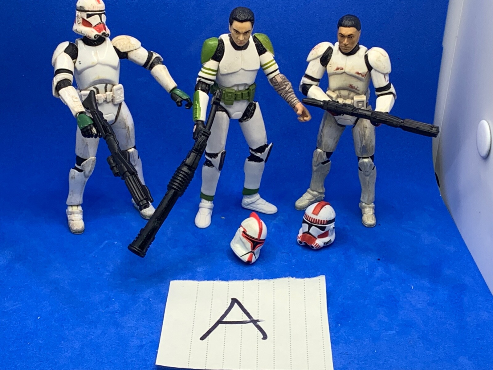 Star Wars Custom Figure Lot "A": 3 Clone Troopers from the "Forgotten Squad"