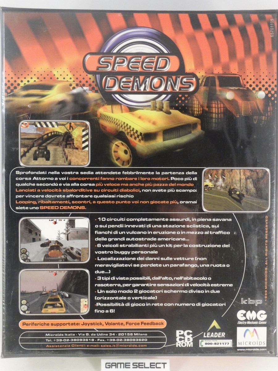 Speed Demons PC Computer Edition Big Box - - Original New Sealed