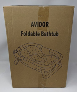 AVIDOR Baby Collapsible Bathtub for Newborn to Toddler (Blue) Durable Portable