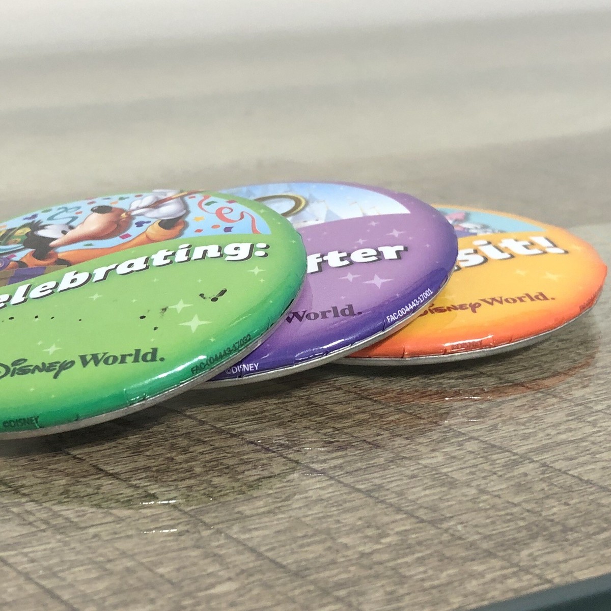 3 Walt Disney World Pin-back Button Happily Ever After I'm