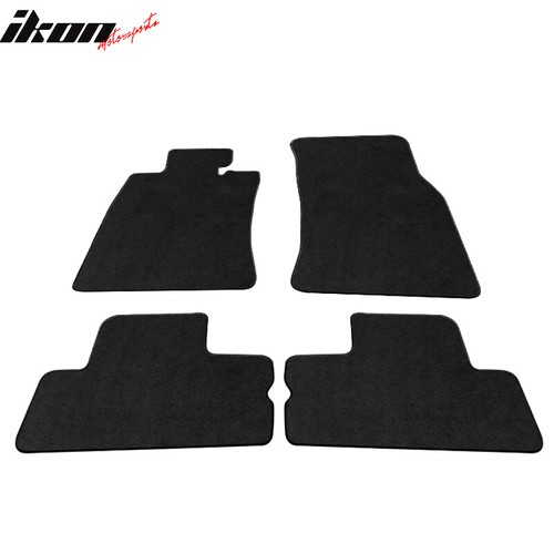 Fits 02-06 Mini Cooper Floor Mats Carpets Front & Rear 4PC Black Nylon - Picture 2 of 6