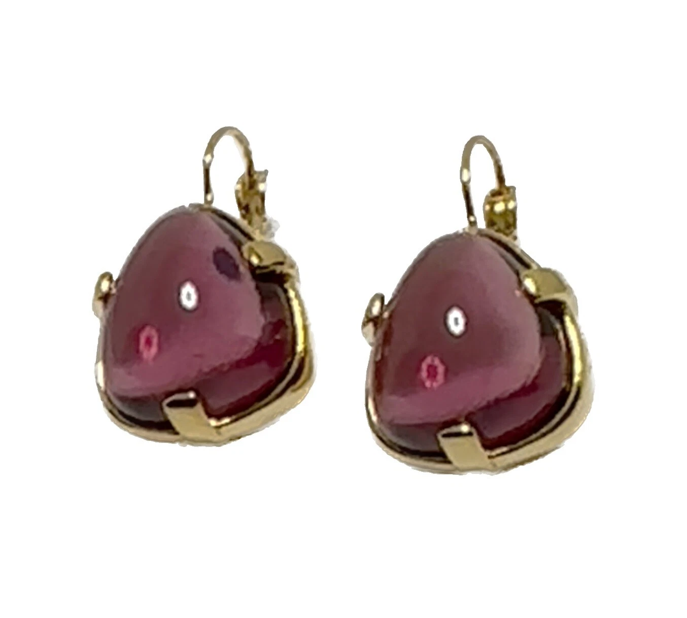 Amatista Cristal Amatista Pendientes de Moda