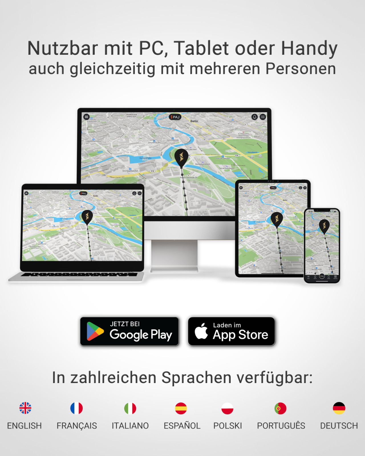 PAJ GPS Tracker Vehicle Finder 4G 1.0 - Direktanschluss an 9-75V Fahrzeugbatteri