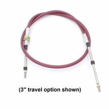 6 Series Push-Pull Cable, Bulkhead / Clamp Hubs, 5/16-24 Rods, (choose travel)