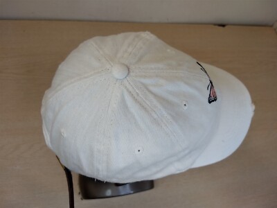 帽子 [0] LADIES BUTTERFLY WHITE ADJUSTABLE BUTTERFLY LOGO WOMENS ADJUSTABLE BASEBALL HAT/CAP, WHITE