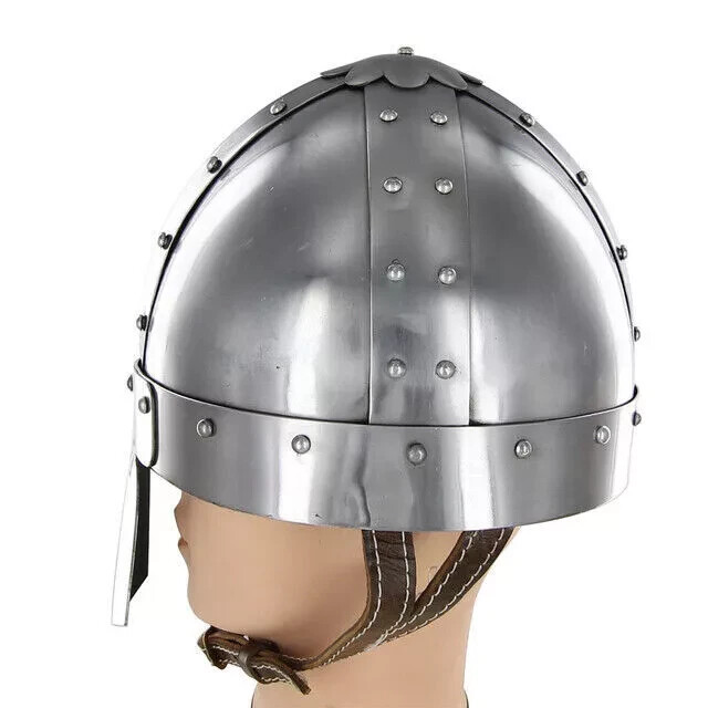 Viking Medieval 18G Spangenhelm Knight Crusader Combat Battle War Helmet-image